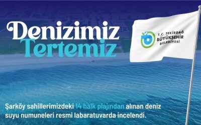 ŞARKÖY SAHİLLERİNDEN GÜVEN VEREN SONUÇ: 14 PLAJIN TAMAMI YÜZMEYE UYGUN
