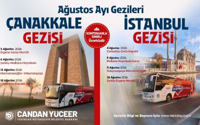 BÜYÜKŞEHİR'İN AĞUSTOS AYI TARİH VE KÜLTÜR GEZİLERİ BAŞLIYOR