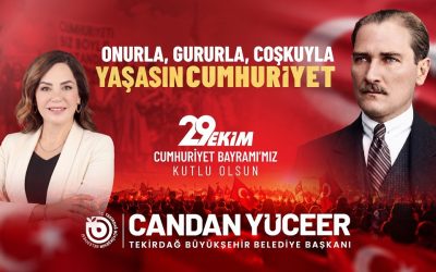 CANDAN BAŞKAN'DAN 29 EKİM CUMHURİYET BAYRAMI MESAJI